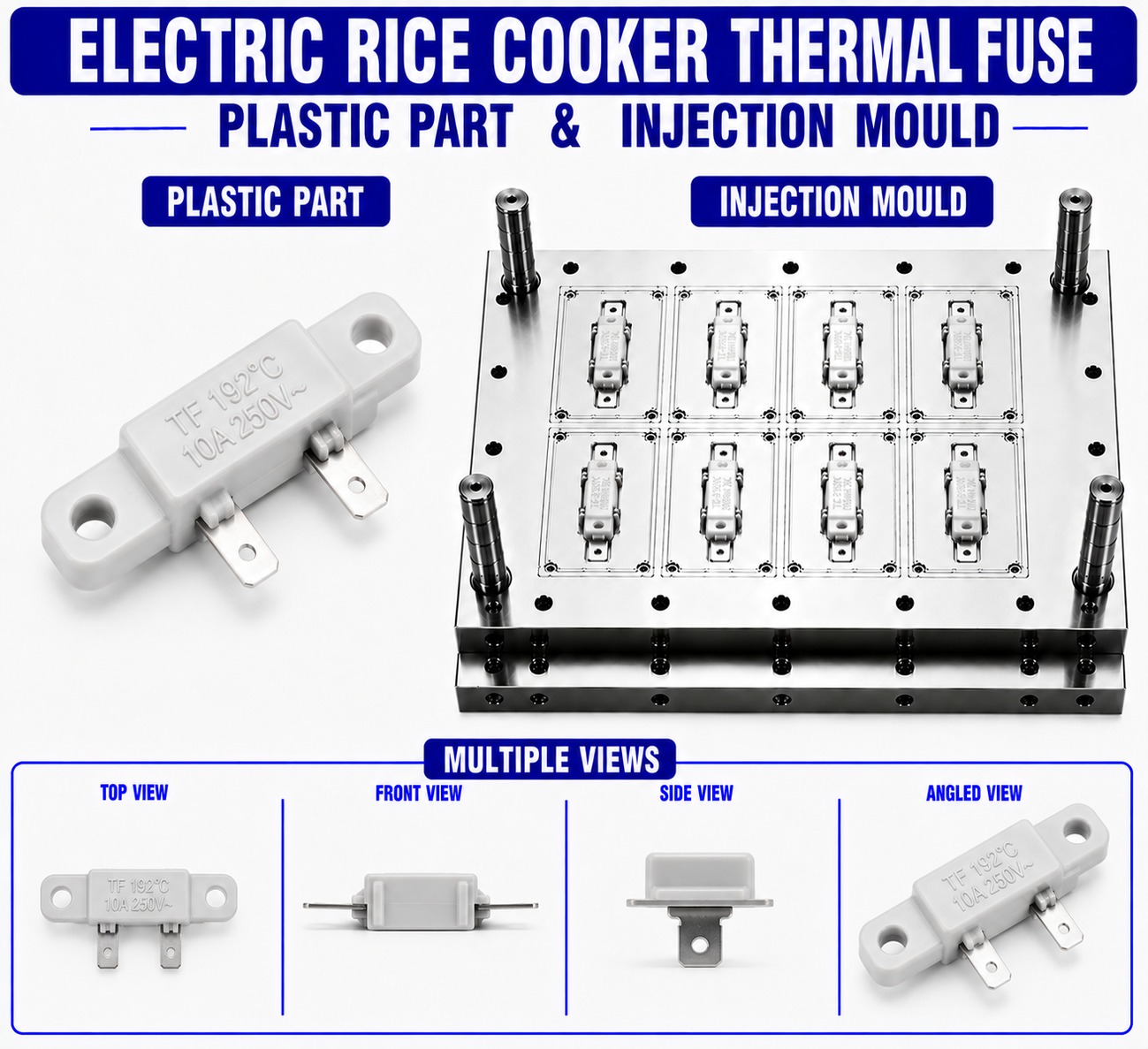 Electric Rice Cooker Plastic Thermal Fuse Mould and Moulding Service